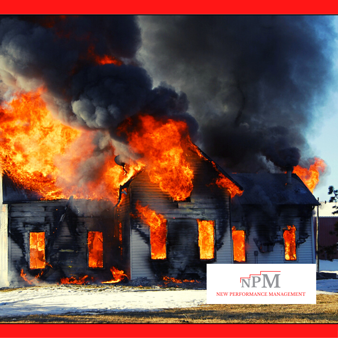 property on fire